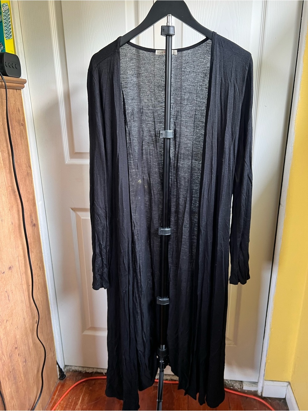Heart Hips Black Duster Cardigan